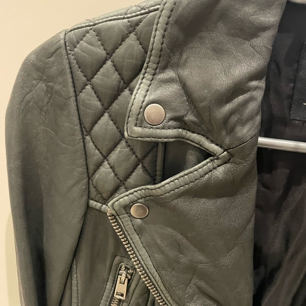 Leather Biker Jacket - Picture 12 of 17